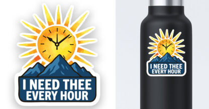 I Need Thee Every Hour Sticker