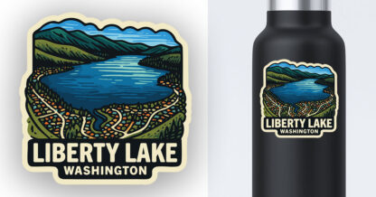 Liberty Lake Washington sticker preview