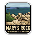 Mary's Rock Sticker Shenandoah National Park Sticker