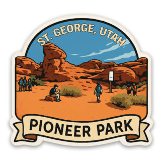 Pioneer Park Sticker St. George Utah
