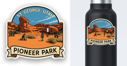 Pioneer Park Sticker St George Utah