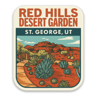 Red Desert Hills Garden Sticker St George Utah