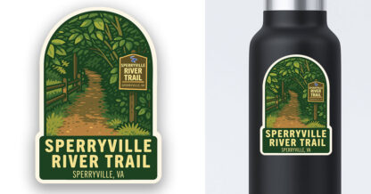 Sperryville River Trail Sticker VA - Image 2
