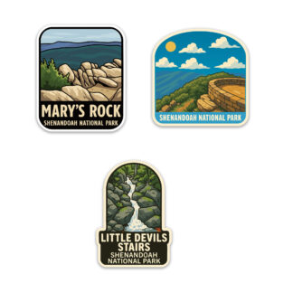 Shenandoah National Park Sticker Bundle 3 pack 1.5 inches wide