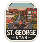 St George Utah Sticker Main Street