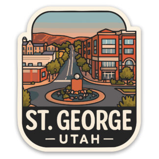 St George Utah Sticker Main Street