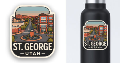 St George Utah Sticker Main Street