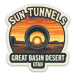 Sun Tunnels Sticker Utah