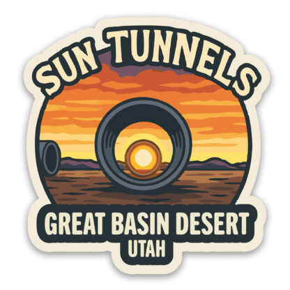 Sun Tunnels Sticker Utah