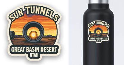 Sun Tunnels Sticker Utah Preview