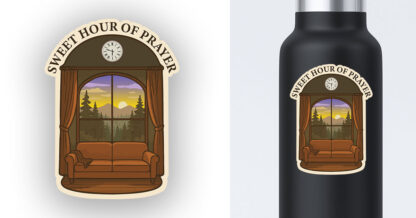 Sweet hour of prayer sticker preview