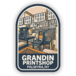 Grandin Print Shop Sticker