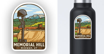 Midway Utah Sticker Memorial Hill