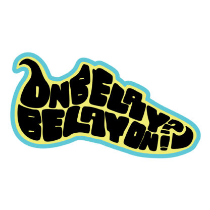 Rock Climbing Shoe Sticker