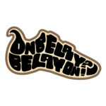 Rock climbing shoe sticker brown