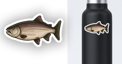 Salmon sticker vinyl