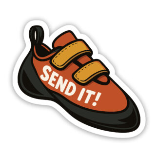 Send it sticker rock climbing