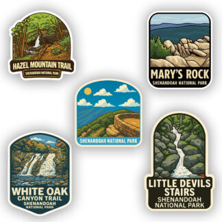 Shenandoah National Park Sticker Bundle 5 pack