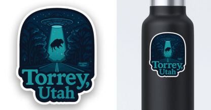 Torrey Utah Sticker Alien UFO - Image 2