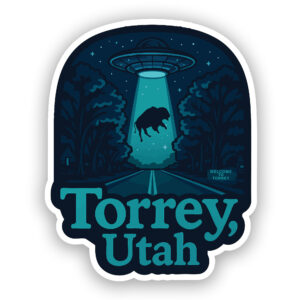 Torrey Utah Sticker Alien UFO