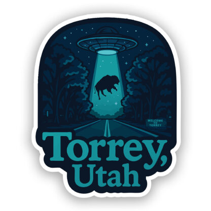 Torrey Utah Sticker Alien UFO