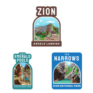 Zion National Park Sticker Bundle 3 pack
