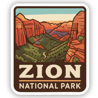 Zion National Park Sticker Valley