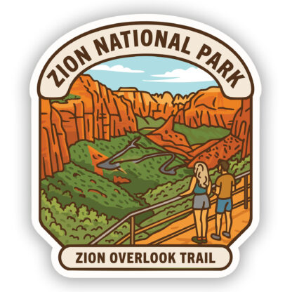 Zion National Park Sticker Zion Overlook preview
