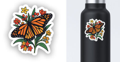 Butterfly sticker preview