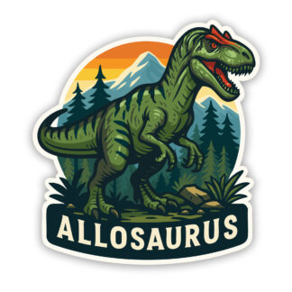 Dinosaur sticker Allosaurus