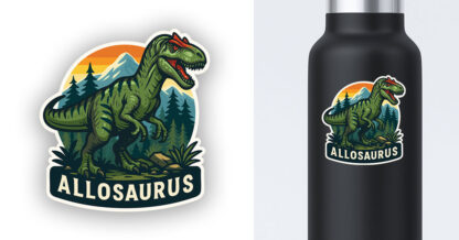 Dinosaur sticker Allosaurus preview