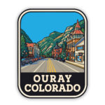 Ouray Colorado Sticker Main Street