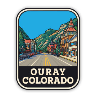 Ouray Colorado Sticker Main Street
