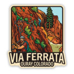 Ouray Colorado sticker Via Ferrata