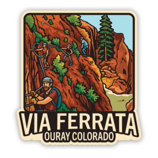 Ouray Colorado sticker Via Ferrata