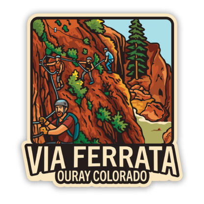 Ouray Colorado sticker Via Ferrata