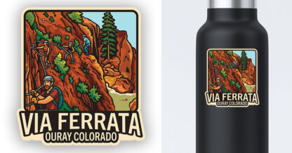 Ouray Colorado sticker Via Ferrata