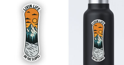 Snowboard sticker preview