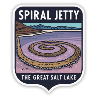 Spiral Jetty sticker Great Salt Lake