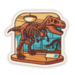 T Rex Skeleton sticker
