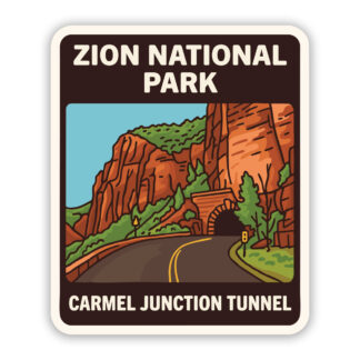 Zion National Park Sticker Carmel Junction Tunnel