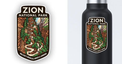 Zion National Park Sticker Walter's Wiggles Preview