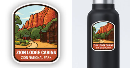 Zion National Park Sticker Zion Lodge Cabins preview