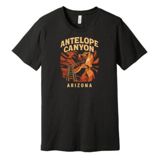 Antelope Canyon T Shirt Heather Black