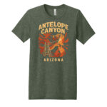 Antelope Canyon T Shirt Heather Military Green
