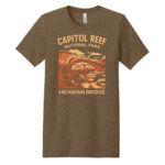 Capitol Reef National Park Shirt of Hickman Bridge Heather Brown