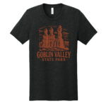 Goblin Valley State Park T Shirt Heather Black