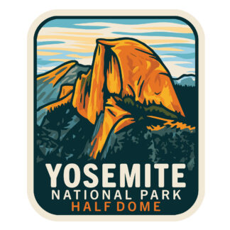 Half Dome Sticker Yosemite National Park