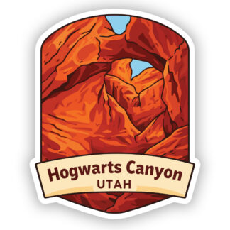Hogwarts Canyon Utah sticker