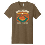 Horseshoe Bend T Shirt heather brown
